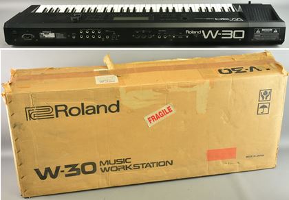 Roland-W-30 sampling workstation wi/ Gotek